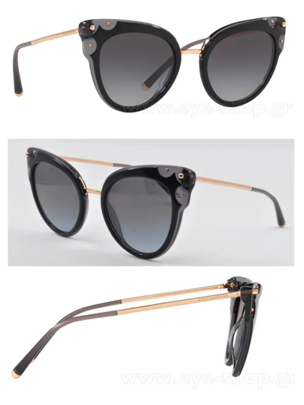 NWT Auth Dolce & Gabbana Cat Eye Sunglasses 4340